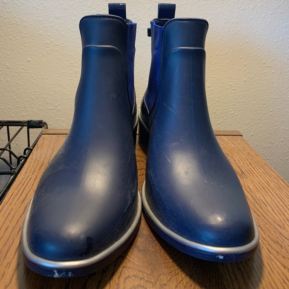 KATE SPADE Navy Rain Boots